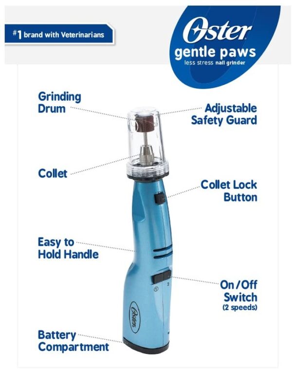 Lima de uñas para perros  OSTER  automatica - Imagen 2
