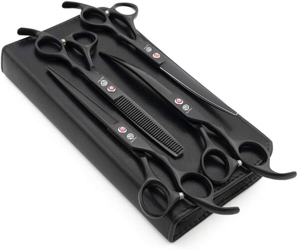 Set de tijeras para perros PURPLE DRAGON 8 pulgadas
